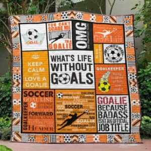Goals Orange Quilt Blanket  Quilt